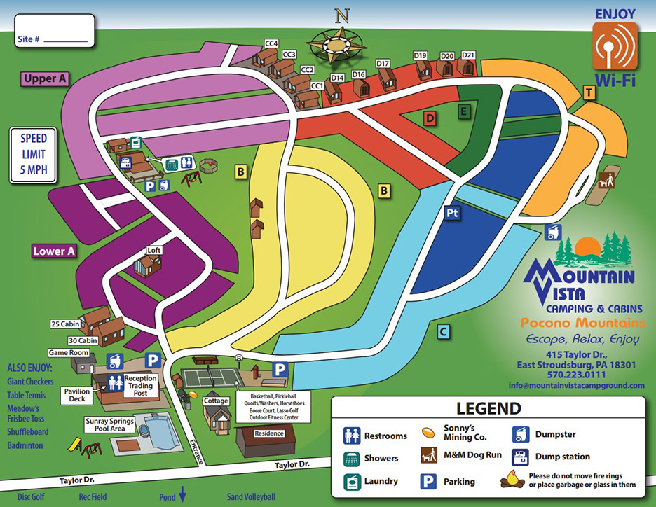 Mountain Vista Campground Map