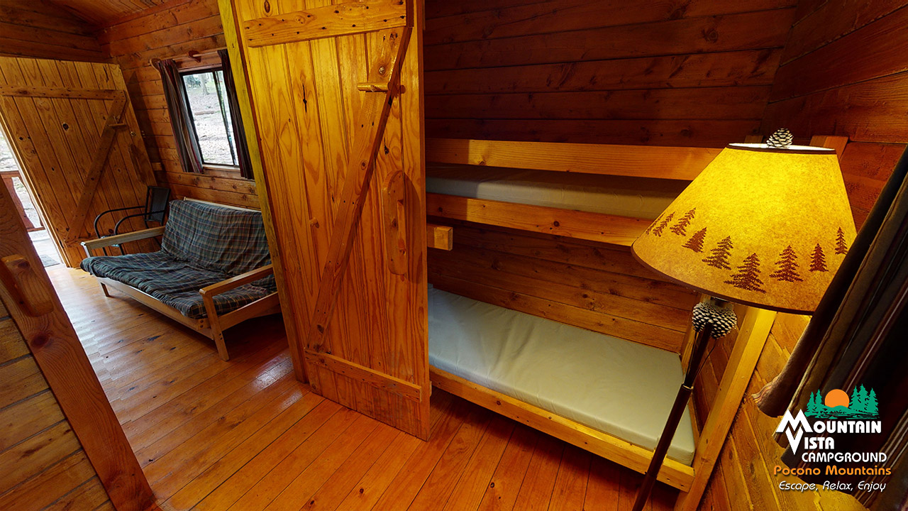 TWO ROOM CAMPING CABIN